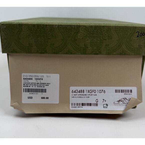 Size 8US - Gucci Ace Elastic Web Leather Sneakers? RETAIL $850! main image 8